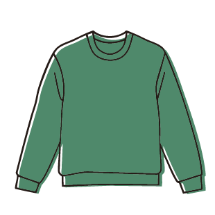 10オンス裏起毛トレーナー