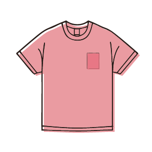 5.6オンスポケット付き半袖Tシャツ