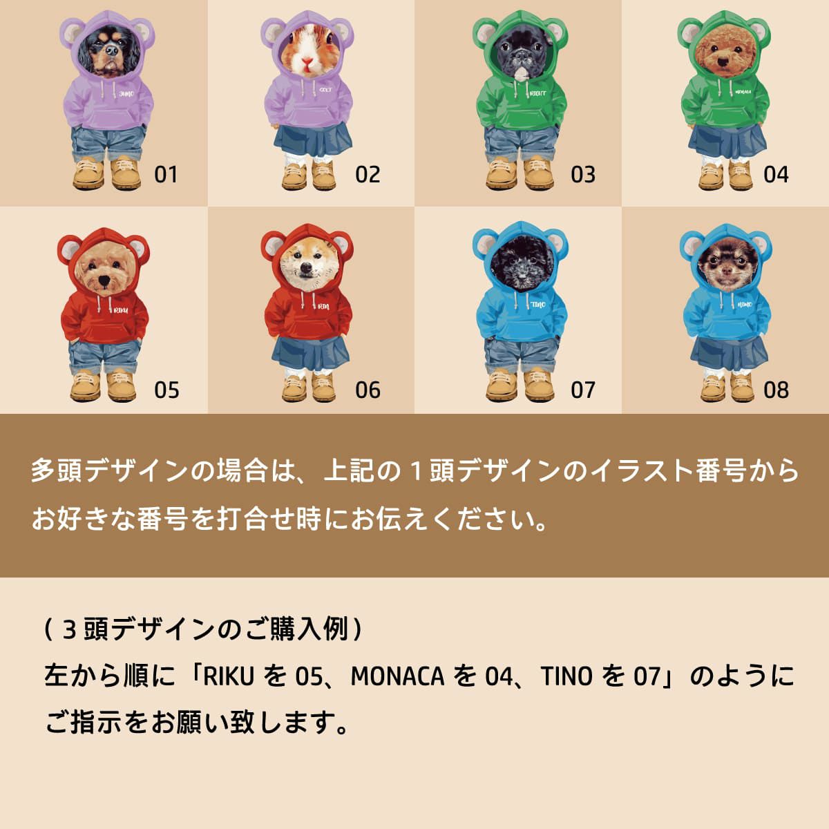 多頭デザインの組合せ